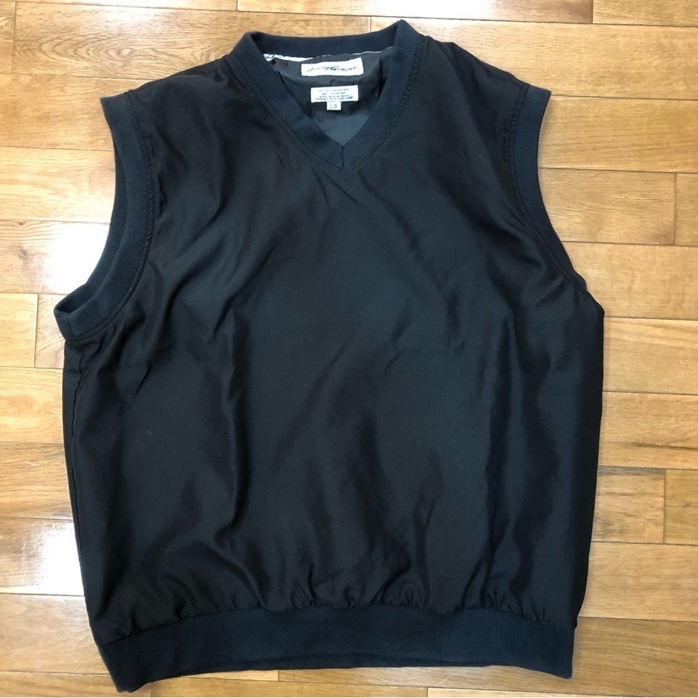 Tommy Armour Men's Brushed Microfiber Black Vest with Lining Size Large